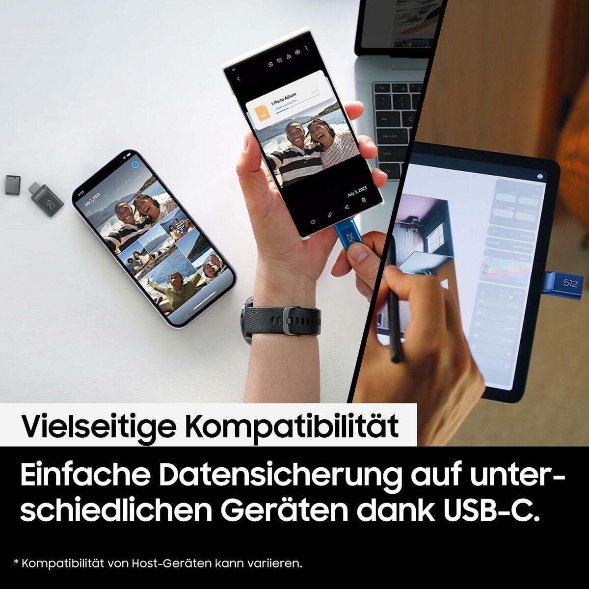 Memoria USB Samsung MUF-512DA4/APC Gris 512 GB