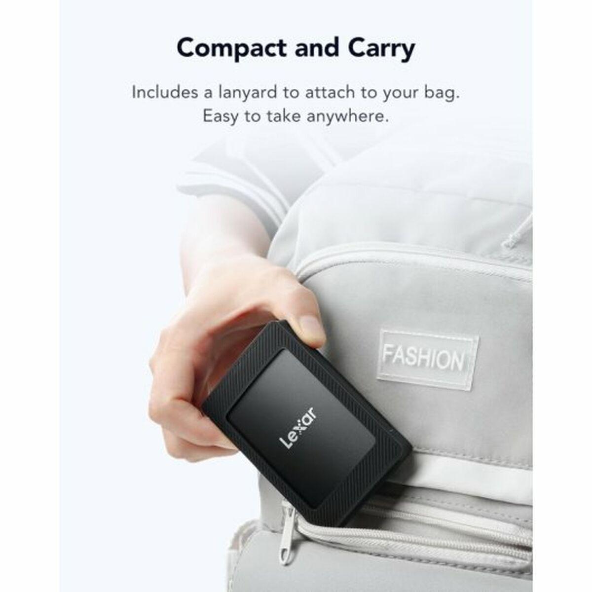 Disco Duro Externo Lexar LSL500M001T-RNBNG Negro 1 TB