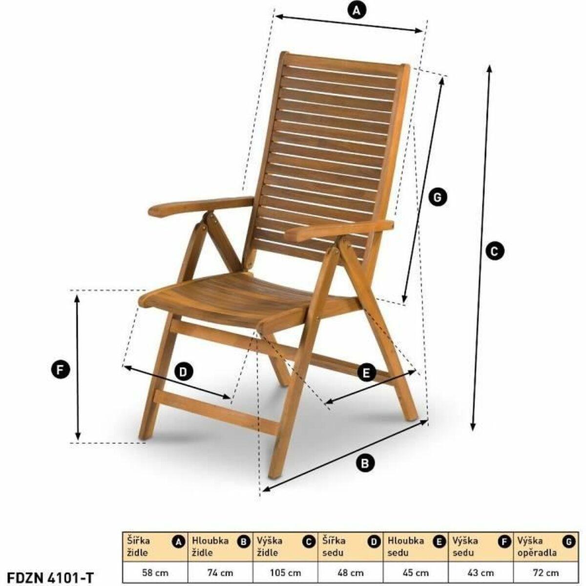 Silla de Jardín Fieldmann FDZN 4101-T
