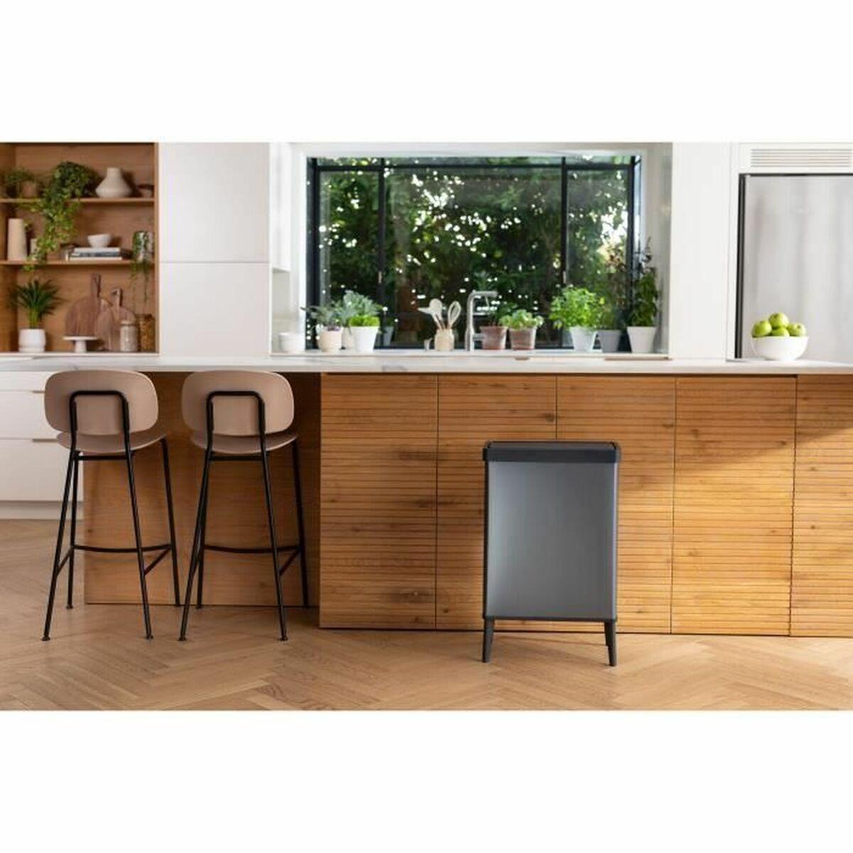 Cubo de basura Curver VERTO Gris Plástico 54 L