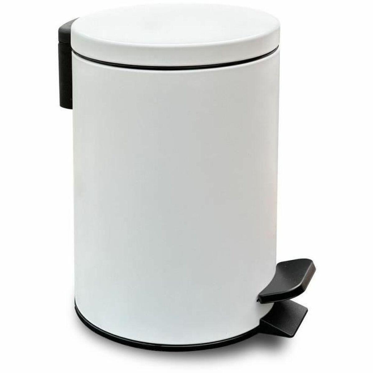 Papelera con Pedal TODAY UTILITY Blanco 3 L 17 x 25 cm