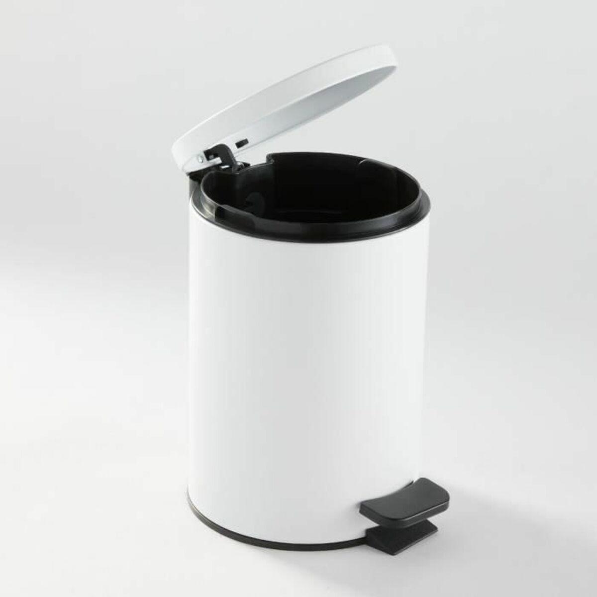 Papelera con Pedal TODAY UTILITY Blanco 3 L 17 x 25 cm