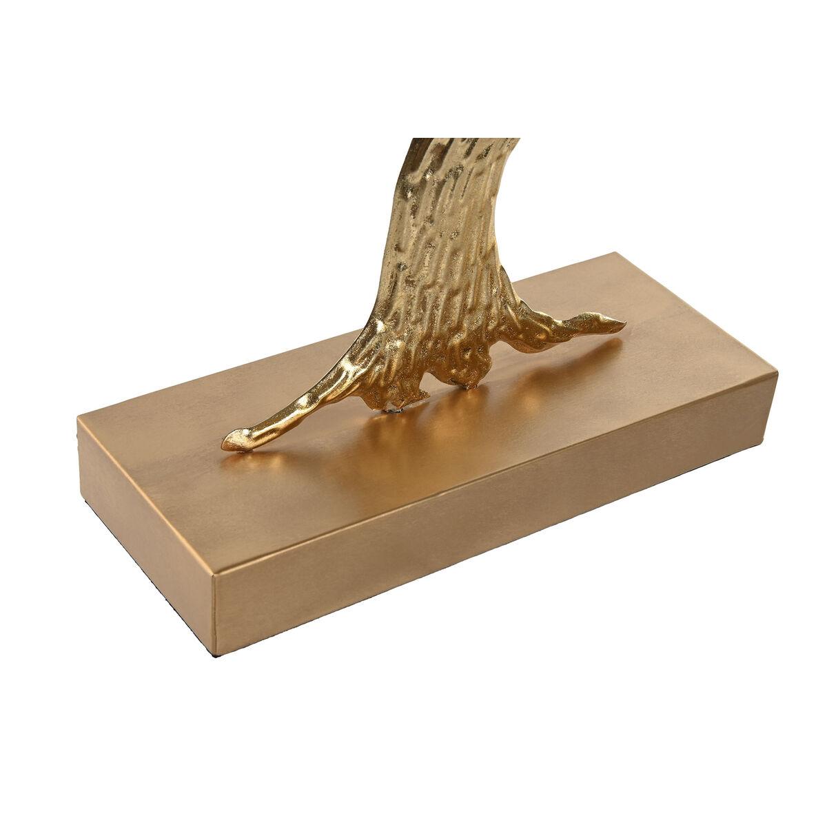 Figura Decorativa Home ESPRIT Gris Dorado Árbol Moderno 50 x 9 x 52 cm