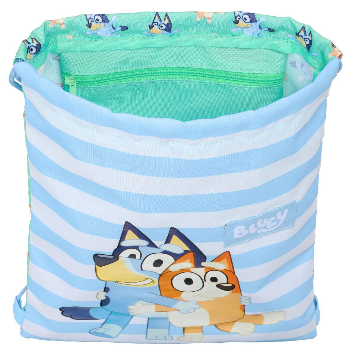 Bolsa Mochila con Cuerdas Bluey Sisters Verde 26 x 34 x 1 cm