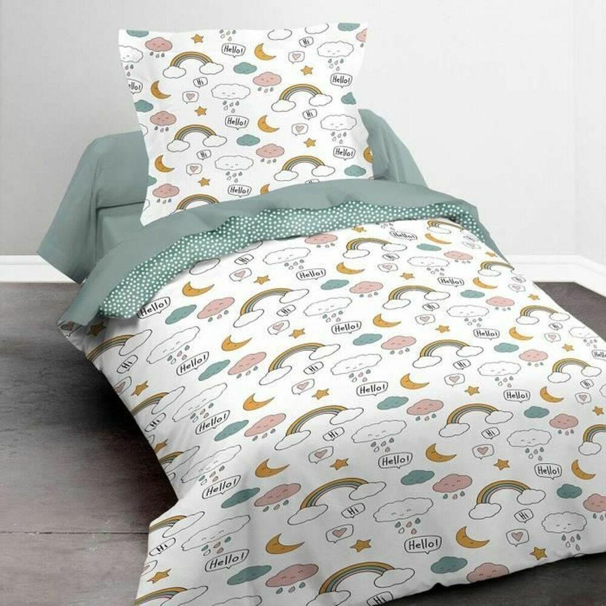 Juego de funda nórdica TODAY Blanco Cama individual 140 x 200 cm Infantil 2 Piezas