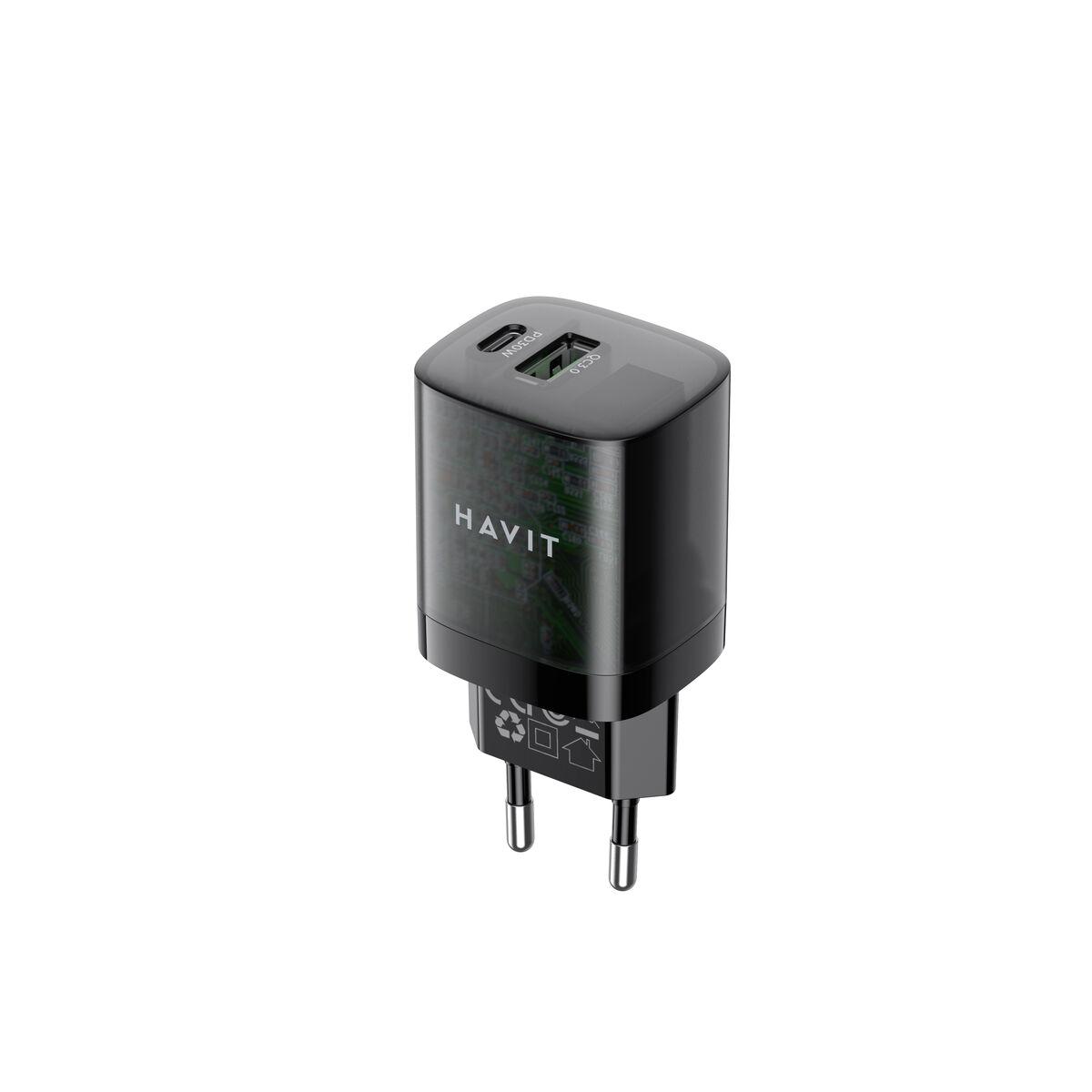 Cargador de Pared Havit UC303 EU Negro 30 W