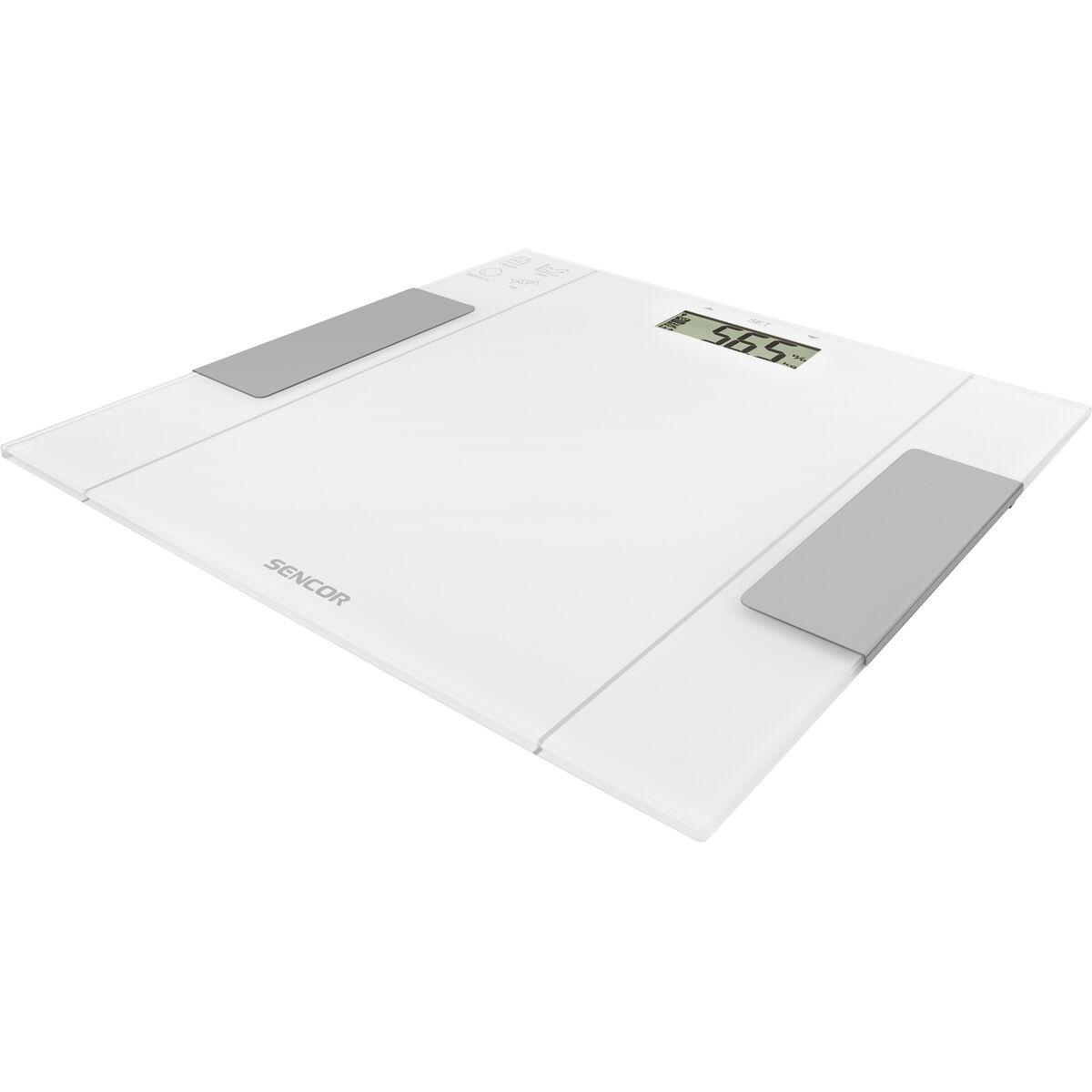 Báscula Digital de Baño Sencor Blanco Vidrio 150 kg