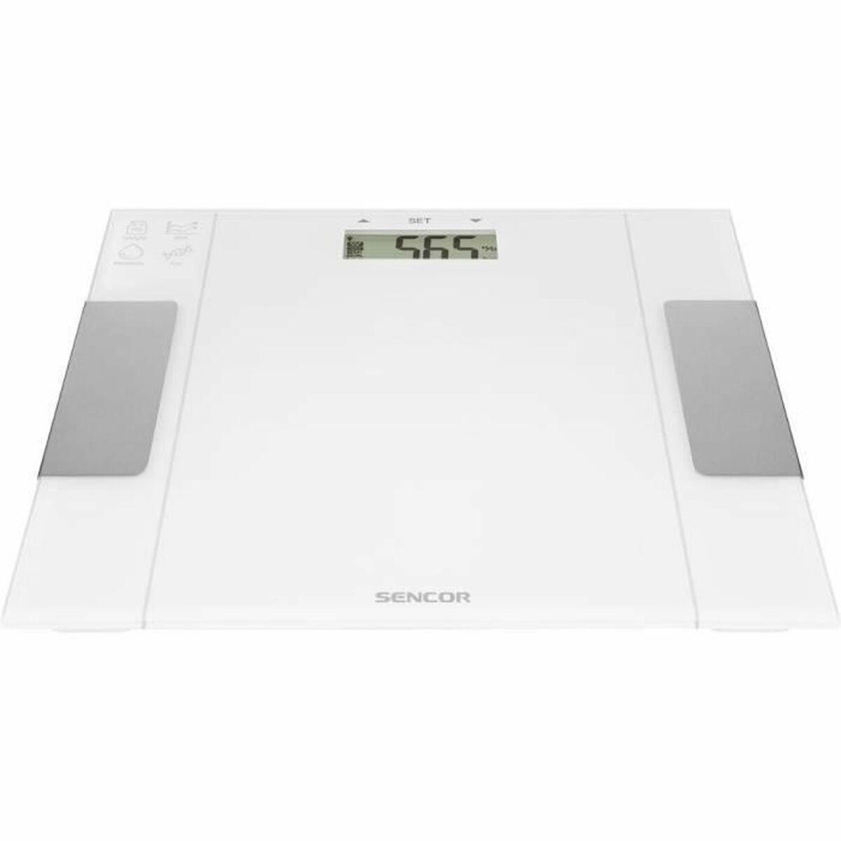 Báscula Digital de Baño Sencor Blanco Vidrio 150 kg