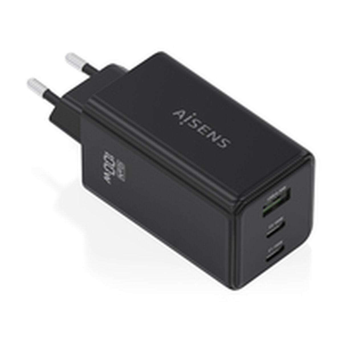 Cargador Inalámbrico Aisens ASCH-100W3P052-BK Negro 100 W