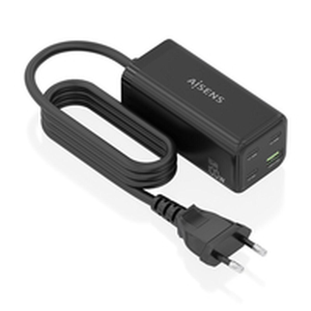Cargador Inalámbrico Aisens ASCH-100W4P054-BK Negro 100 W