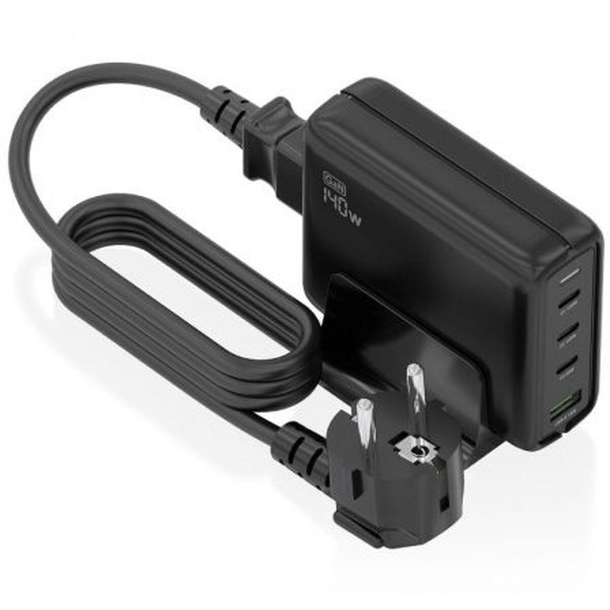 Cargador Inalámbrico Aisens ASCH-140W4P056-BK Negro 140 W