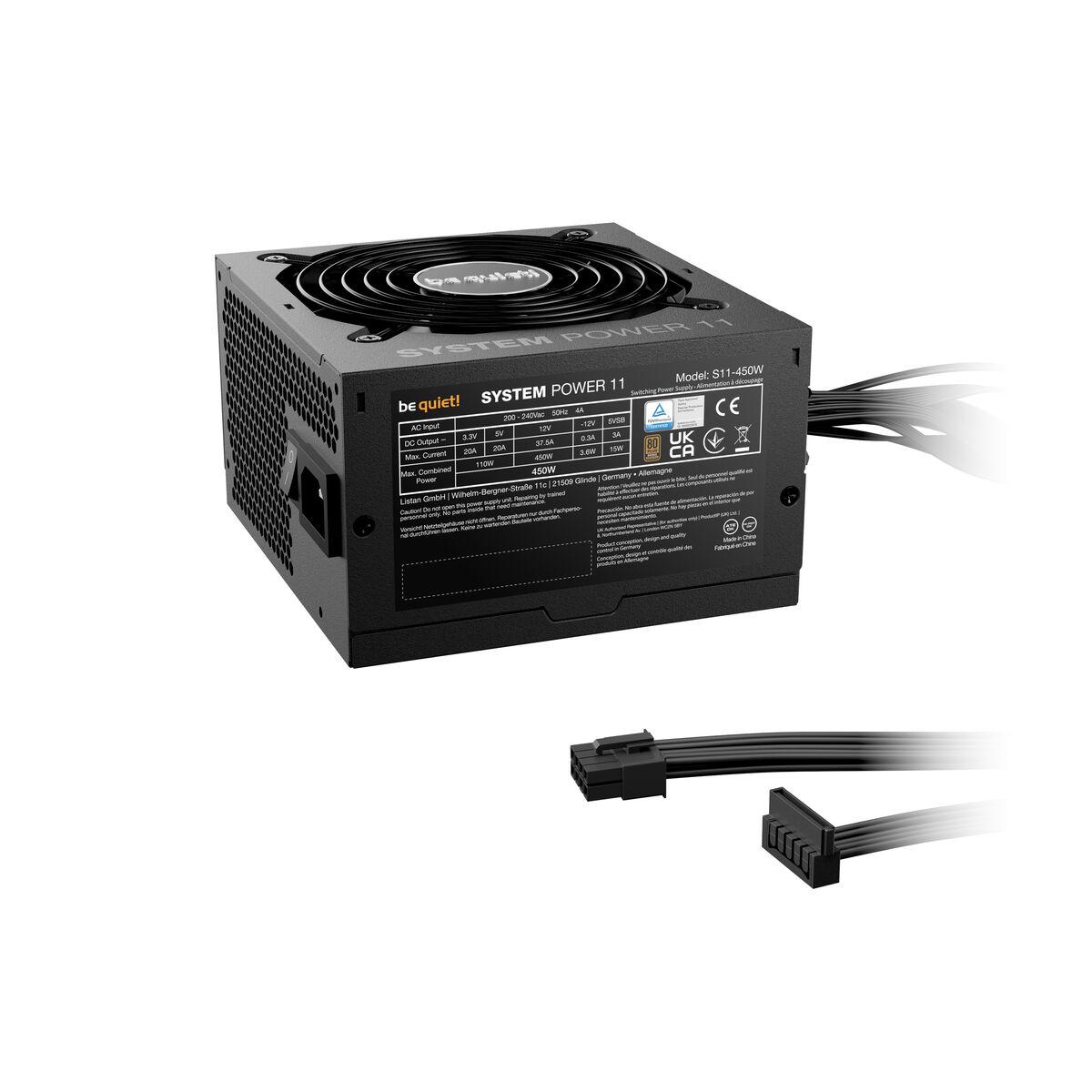 Fuente de Alimentación Be Quiet! BP009EU ATX 450 W 80 Plus Bronze RoHS CE WEEE CB
