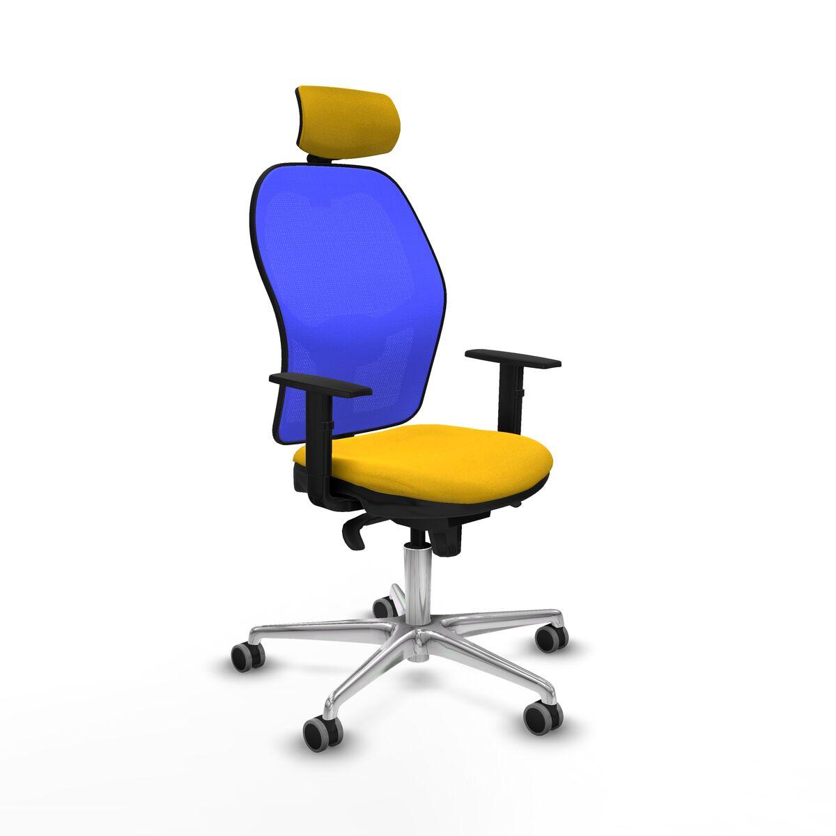 Silla de Oficina con Cabecero Piqueras y Crespo 1D086G2 Amarillo