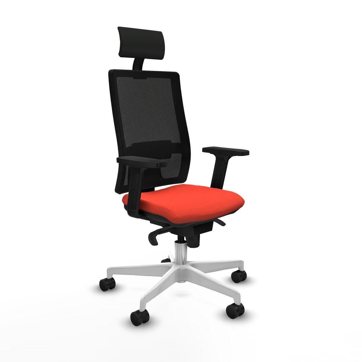 Silla de Oficina con Cabecero Piqueras y Crespo 2D026N1 Naranja Oscuro