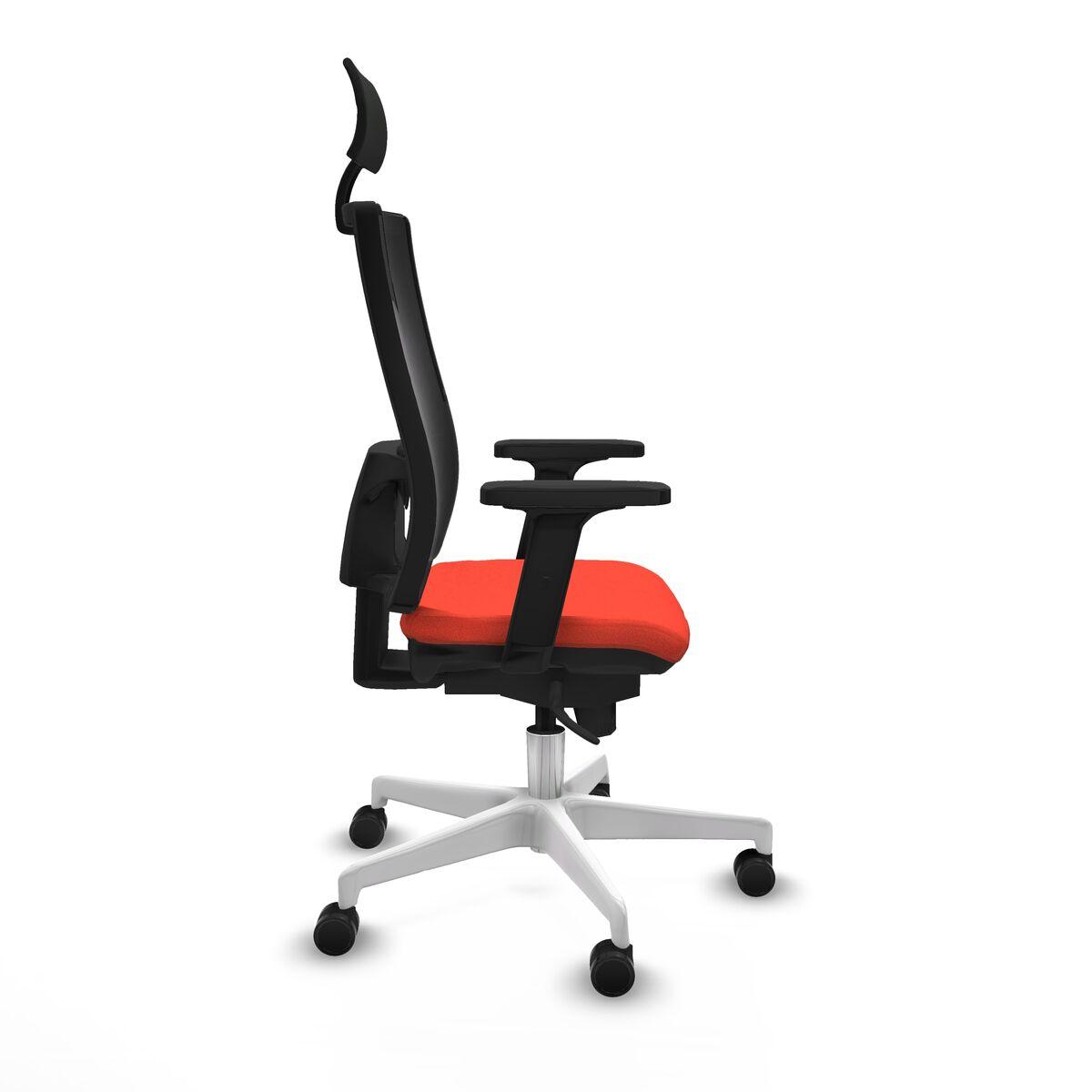 Silla de Oficina con Cabecero Piqueras y Crespo 2D026N1 Naranja Oscuro