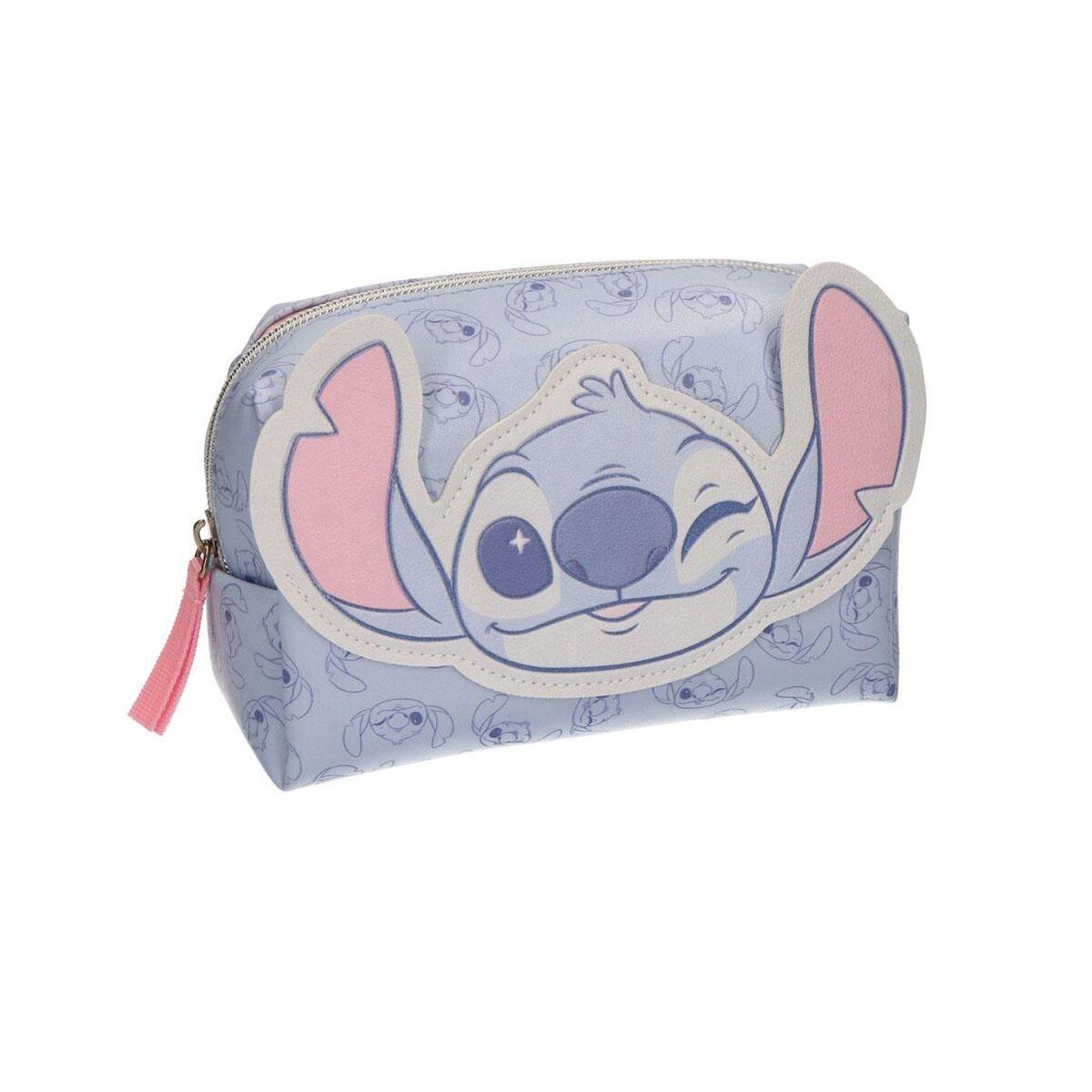 Neceser de Viaje Stitch Azul 100 % Poliuretano 17 x 10 x 7 cm