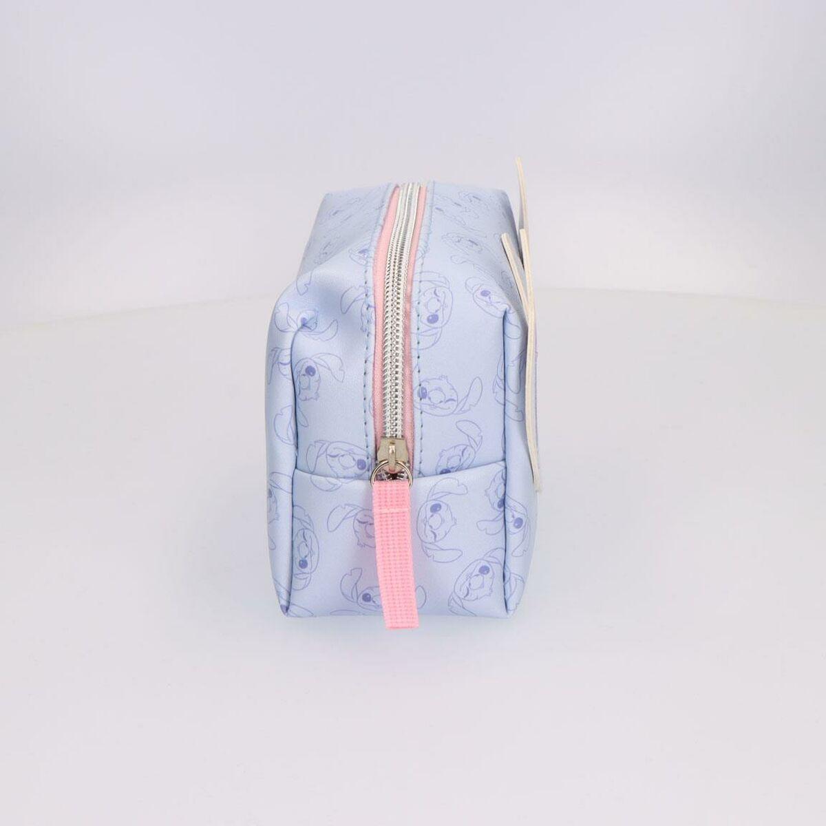 Neceser de Viaje Stitch Azul 100 % Poliuretano 17 x 10 x 7 cm