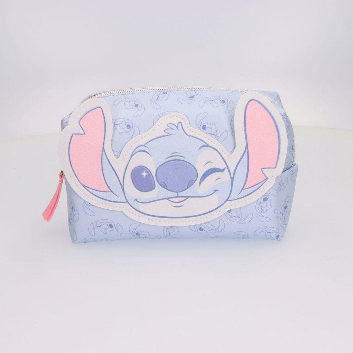 Neceser de Viaje Stitch Azul 100 % Poliuretano 17 x 10 x 7 cm