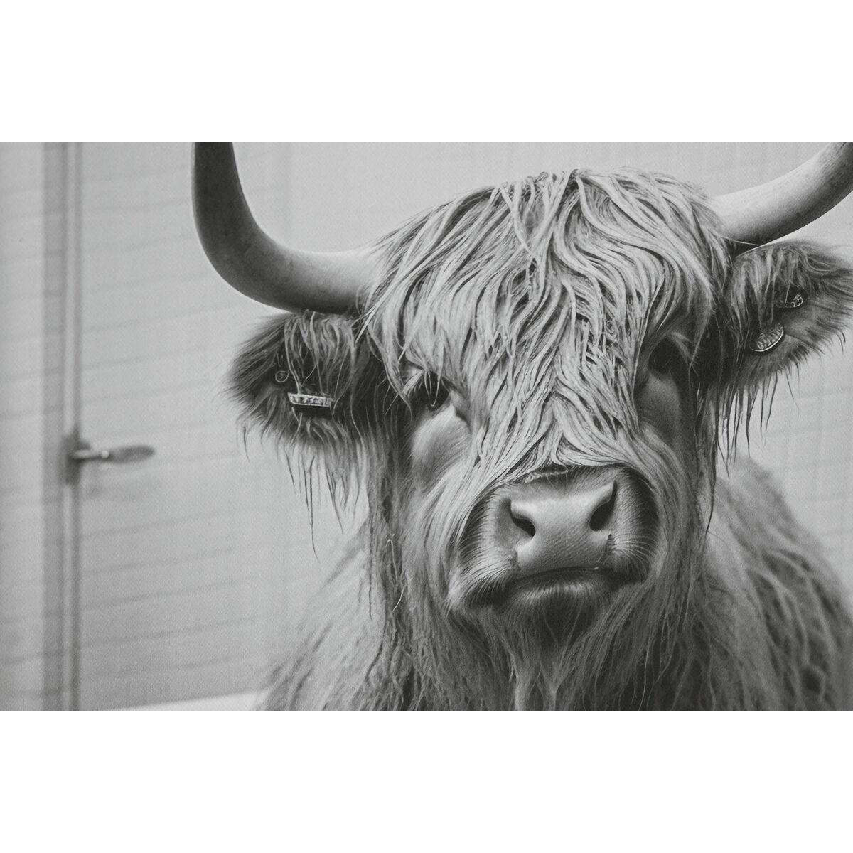 Cuadro Home ESPRIT Blanco Negro Animal Vintage 45 x 2,2 x 60 cm (4 Unidades)