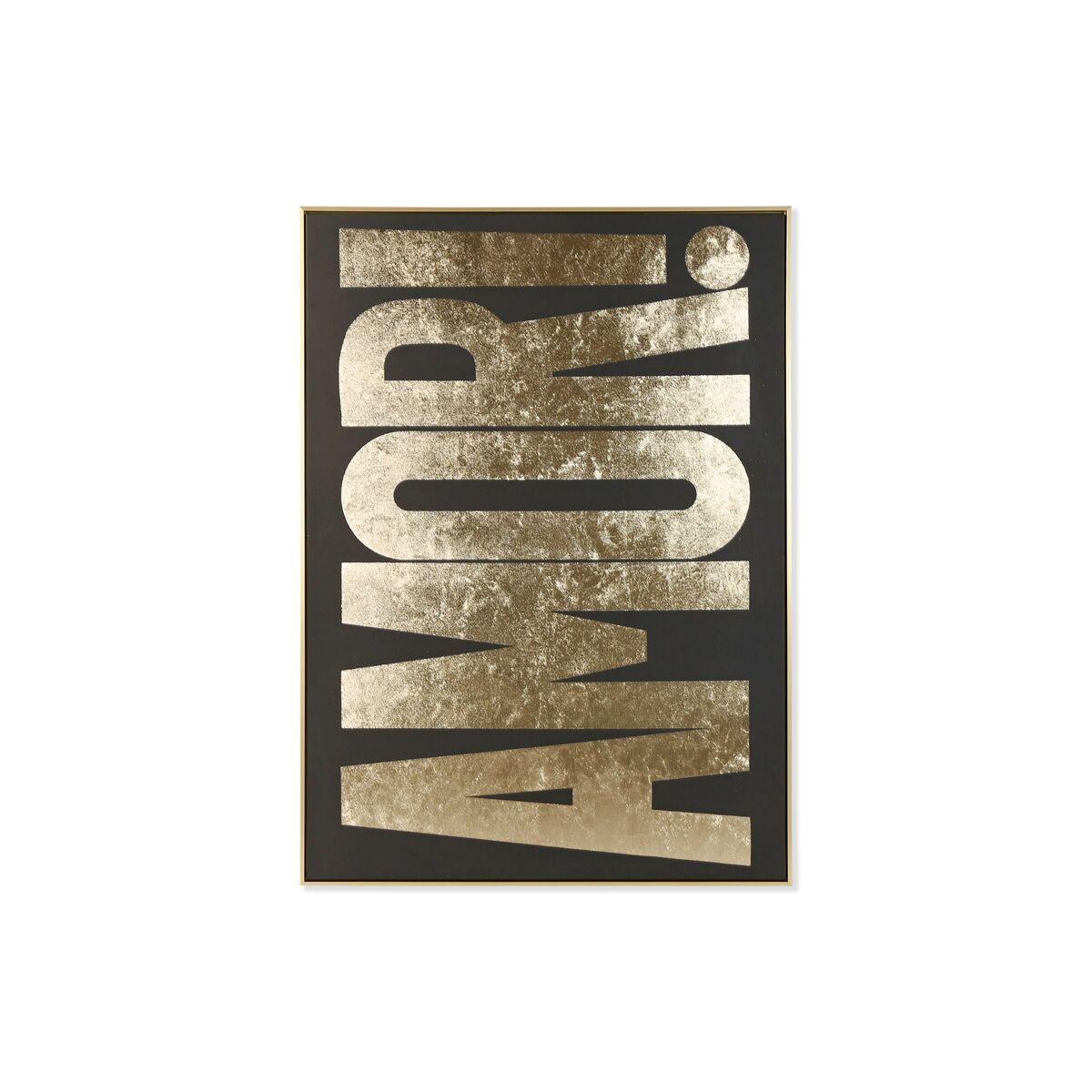 Cuadro Home ESPRIT Negro Dorado 103 x 4,5 x 143 cm