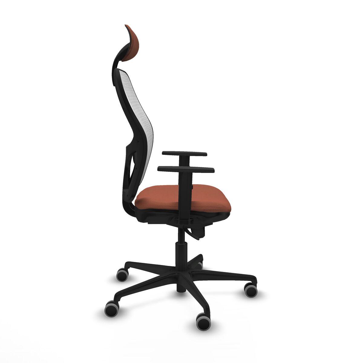 Silla de Oficina con Cabecero Jorquera Piqueras y Crespo 1D036G1 Blanco Marrón