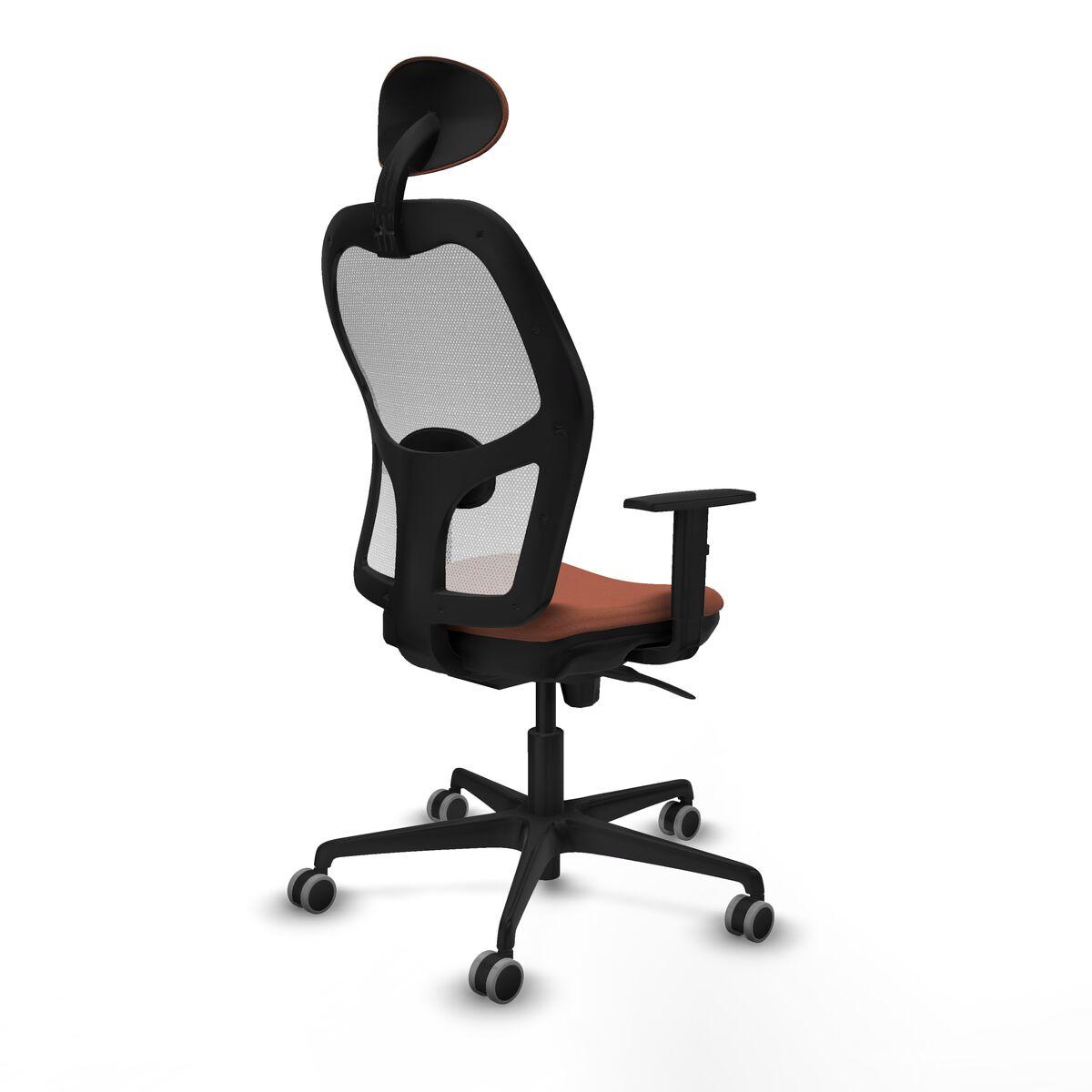 Silla de Oficina con Cabecero Jorquera Piqueras y Crespo 1D036G1 Blanco Marrón