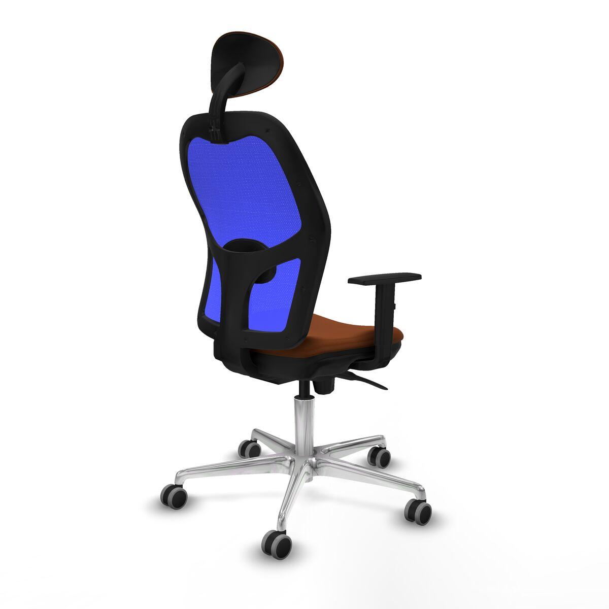 Silla de Oficina con Cabecero Jorquera Piqueras y Crespo 1D086G1 Azul Marrón