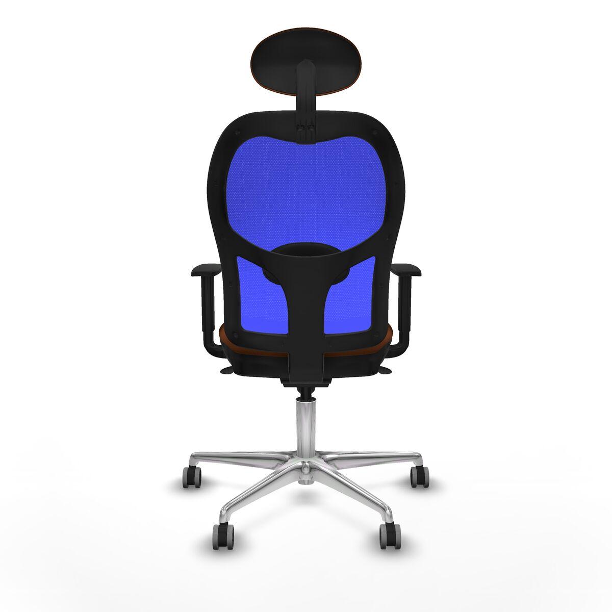 Silla de Oficina con Cabecero Jorquera Piqueras y Crespo 1D086G1 Azul Marrón