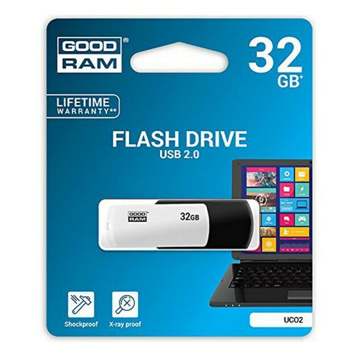 Pendrive GoodRam UCO2 USB 2.0 Blanco/Negro Memoria USB
