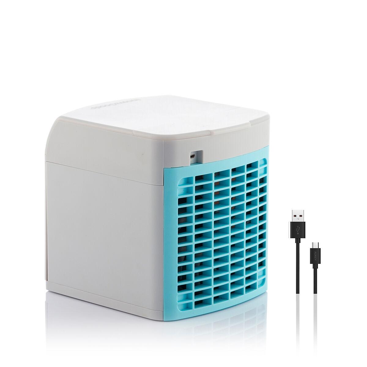 Mini Climatizador Evaporativo Portátil con LED FreezyQ+ InnovaGoods