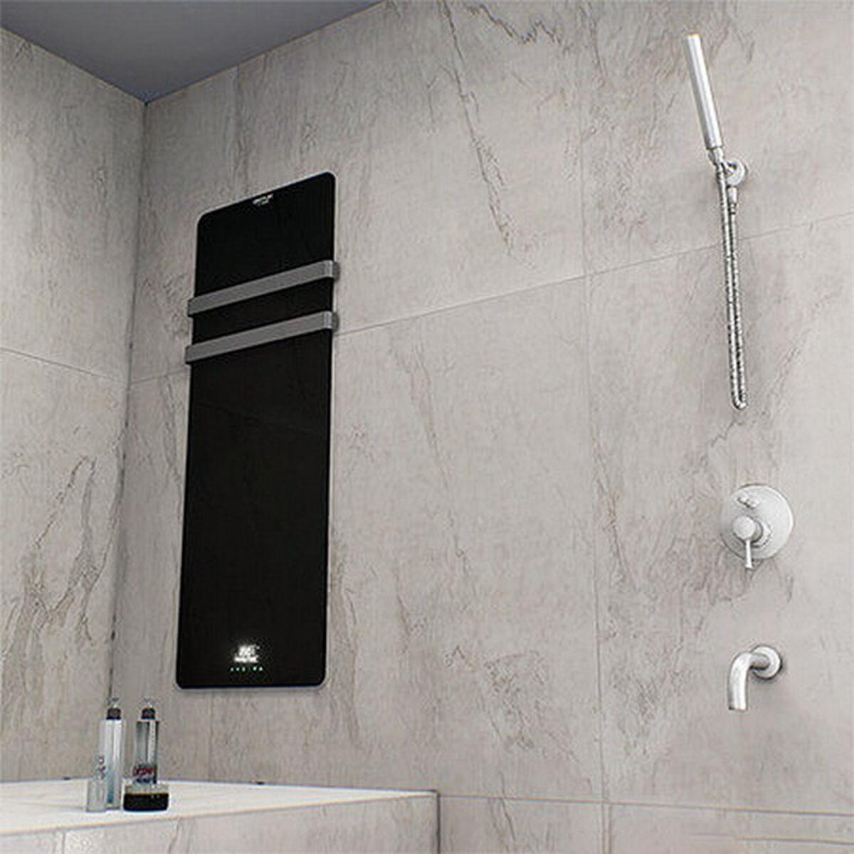 Toallero Eléctrico Cecotec Ready Warm 9880 LED 20 m² 850W Negro Acero Inoxidable