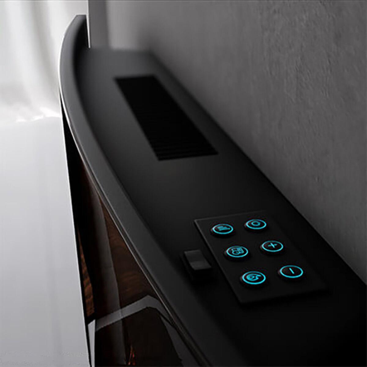 Chimenea Eléctrica Decorativa de Pared Cecotec Warm 3500 Curved Flames 1000 - 2000 W