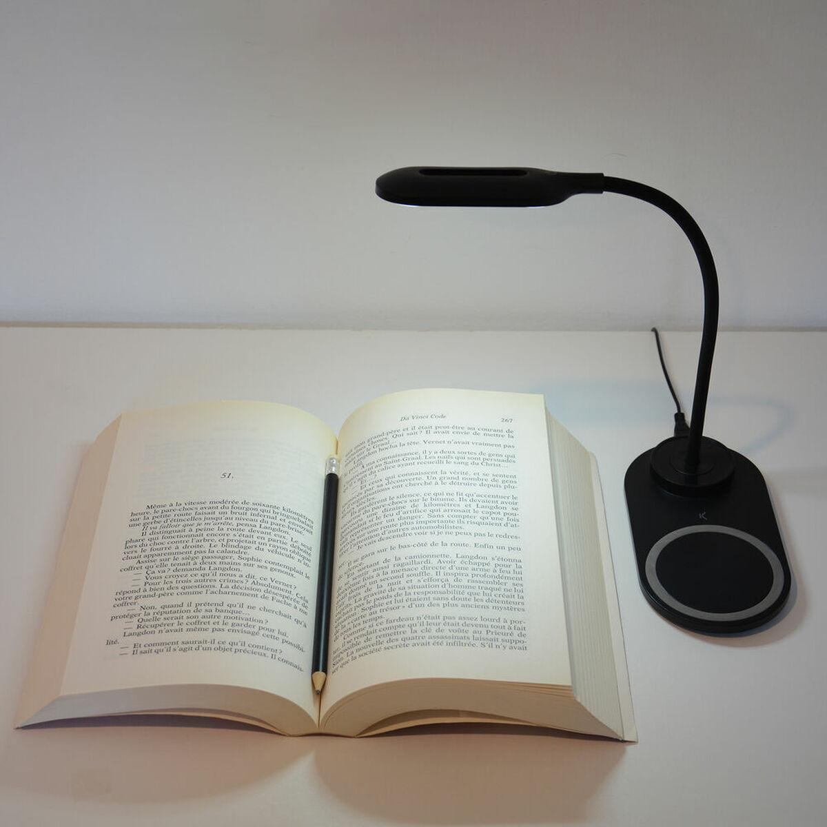 Lámpara LED con Cargador Inalámbrico para Smartphones KSIX 5W-10W