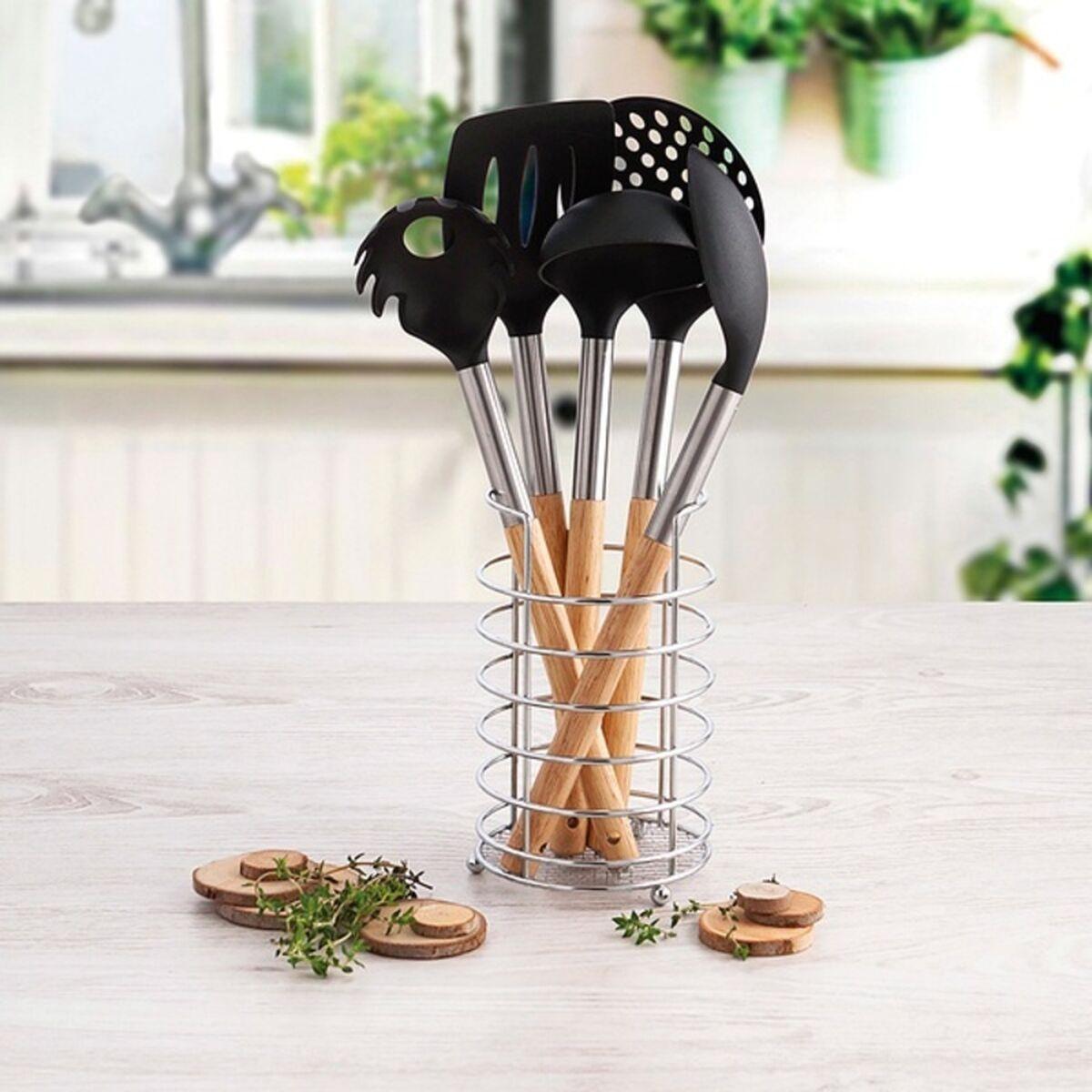 Set de Utensilios para Cocina Quid Baobab Plástico (12,5 x 12,5 x 36 cm) (6 pcs)