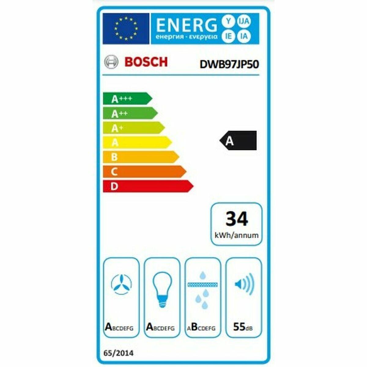 Campana Convencional BOSCH DWB97JP50 90 cm 702 m³/h 145W A Acero