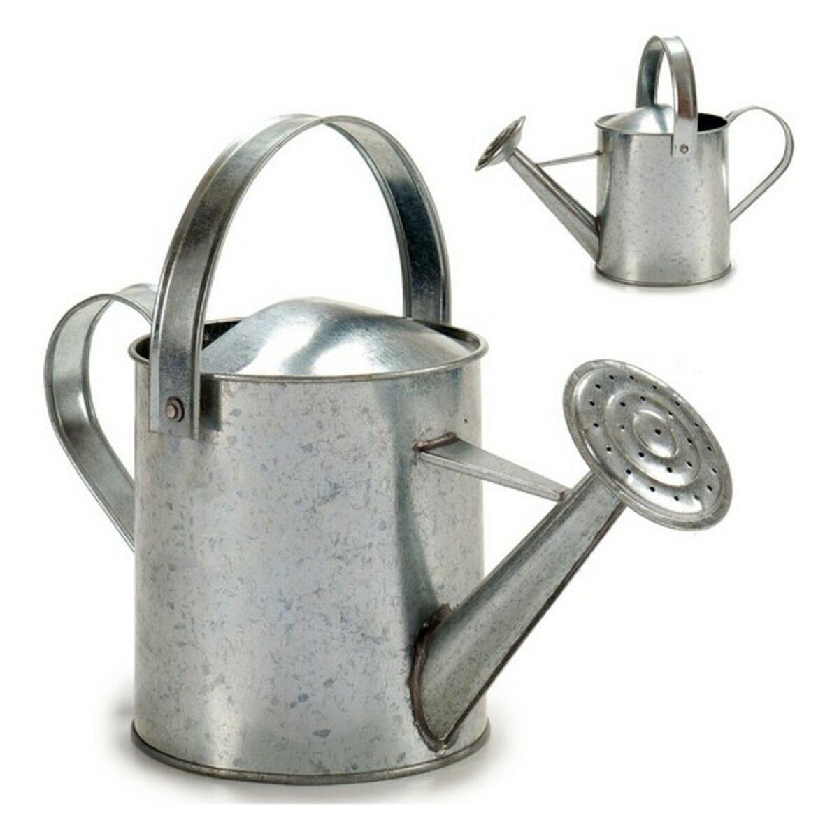 Regadera decorativa Plateado Zinc (17 x 17,5 x 35 cm)