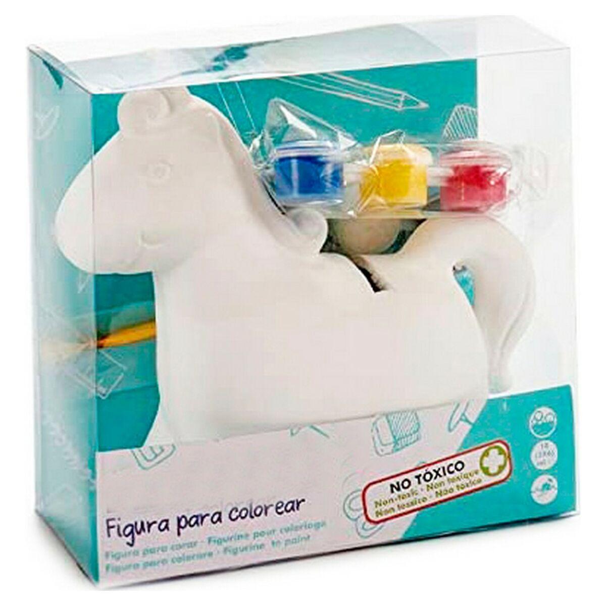 Hucha Unicornio Blanco Cerámica