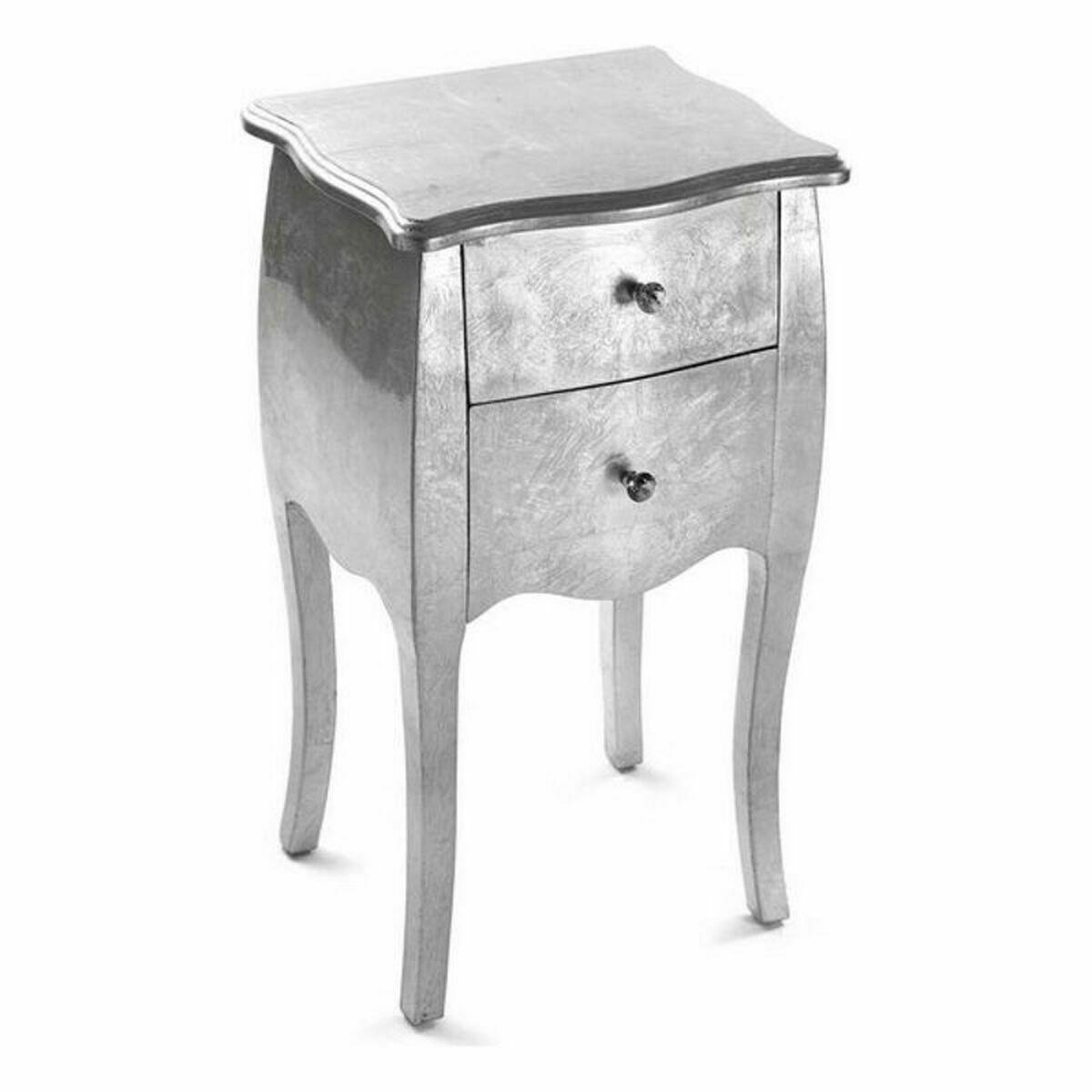 Mesa auxiliar Silver Versa Cagliari         35 x 71 x 40 cm Plateado