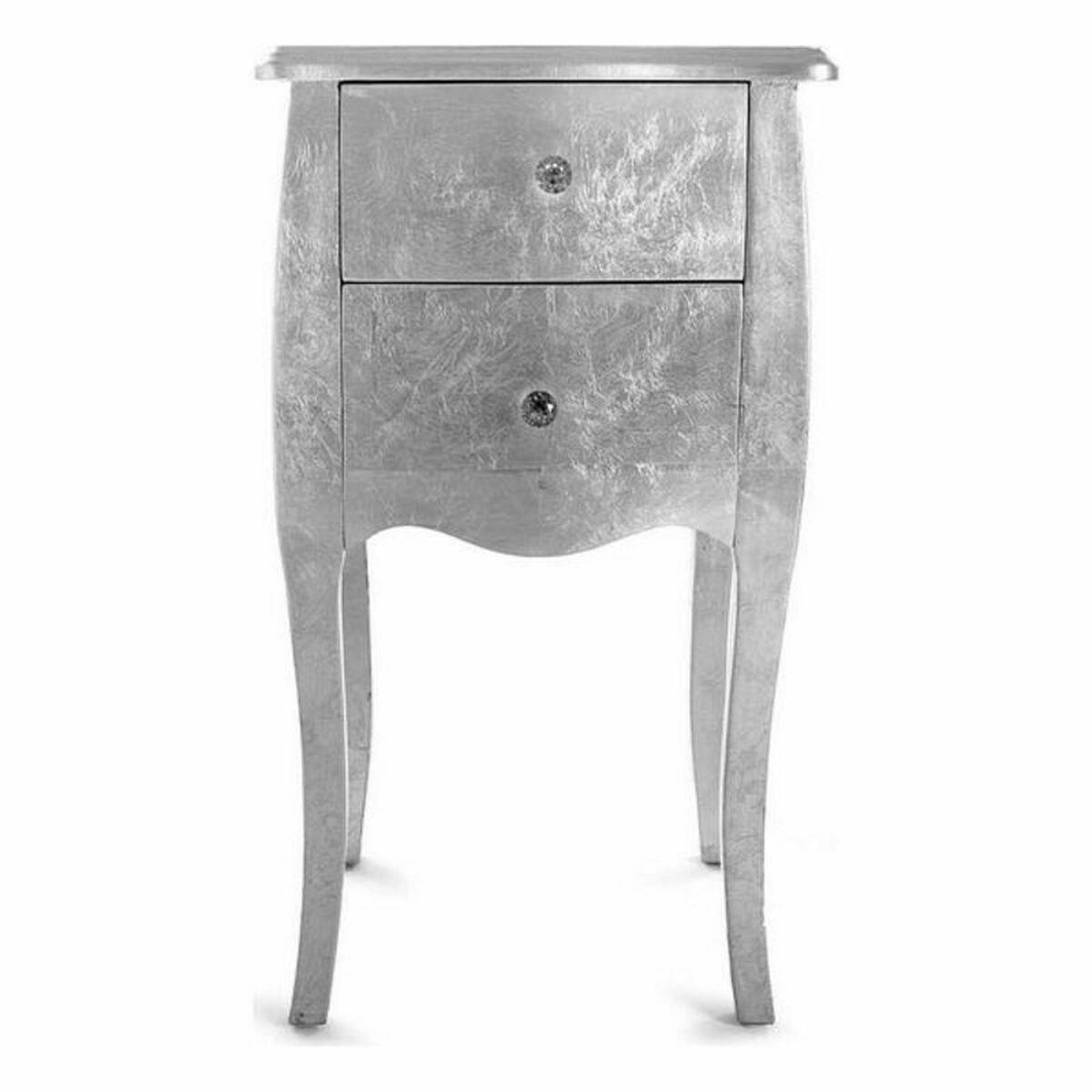 Mesa auxiliar Silver Versa Cagliari         35 x 71 x 40 cm Plateado