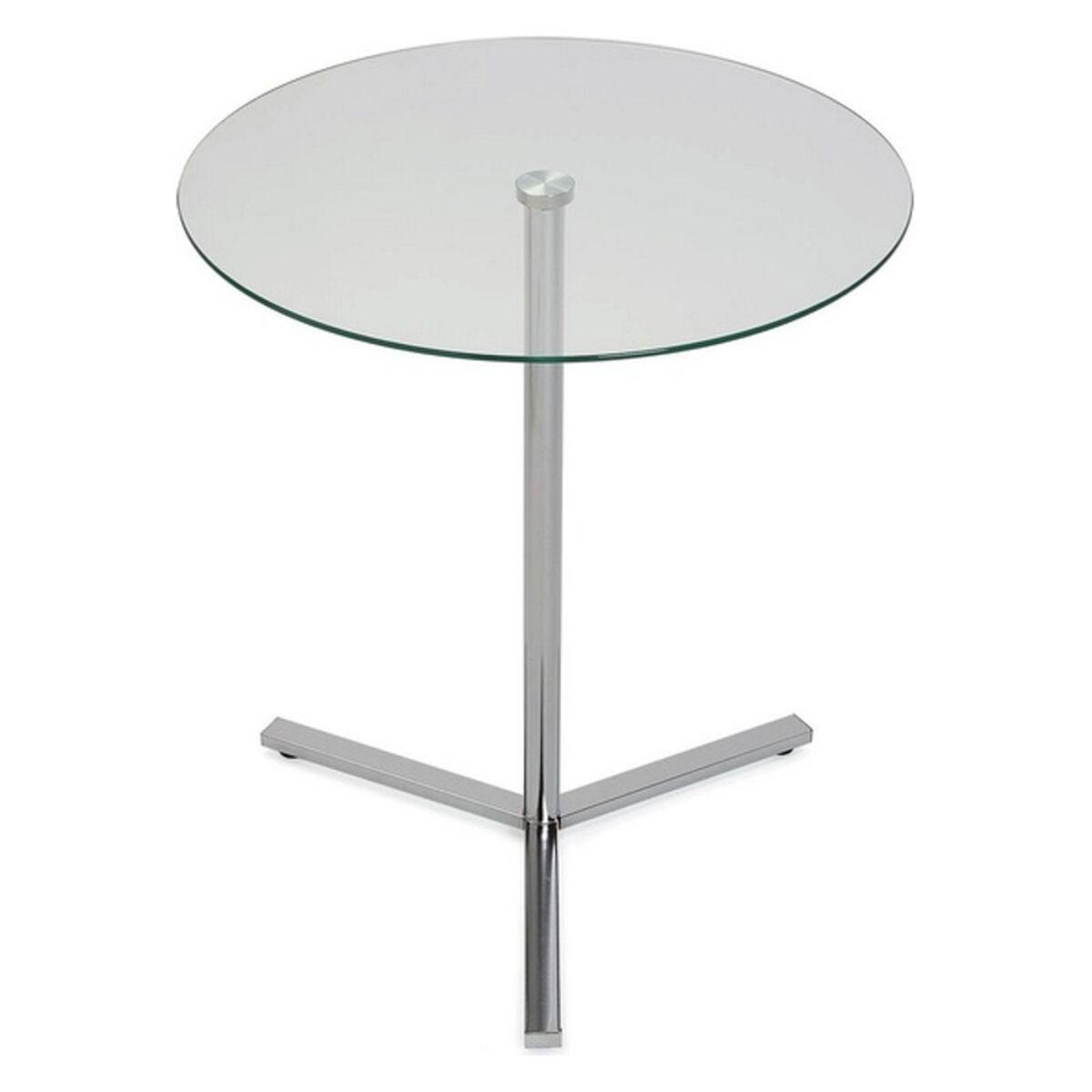 Mesa auxiliar Versa 18790070         50 x 56 x 50 cm Plateado