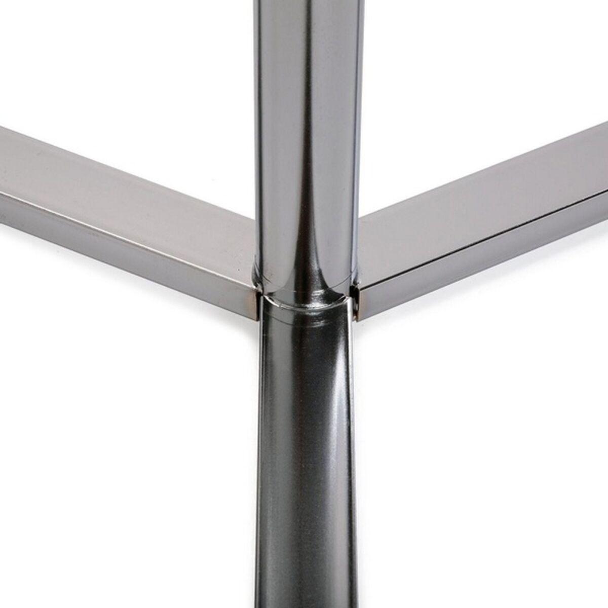 Mesa auxiliar Versa 18790070         50 x 56 x 50 cm Plateado