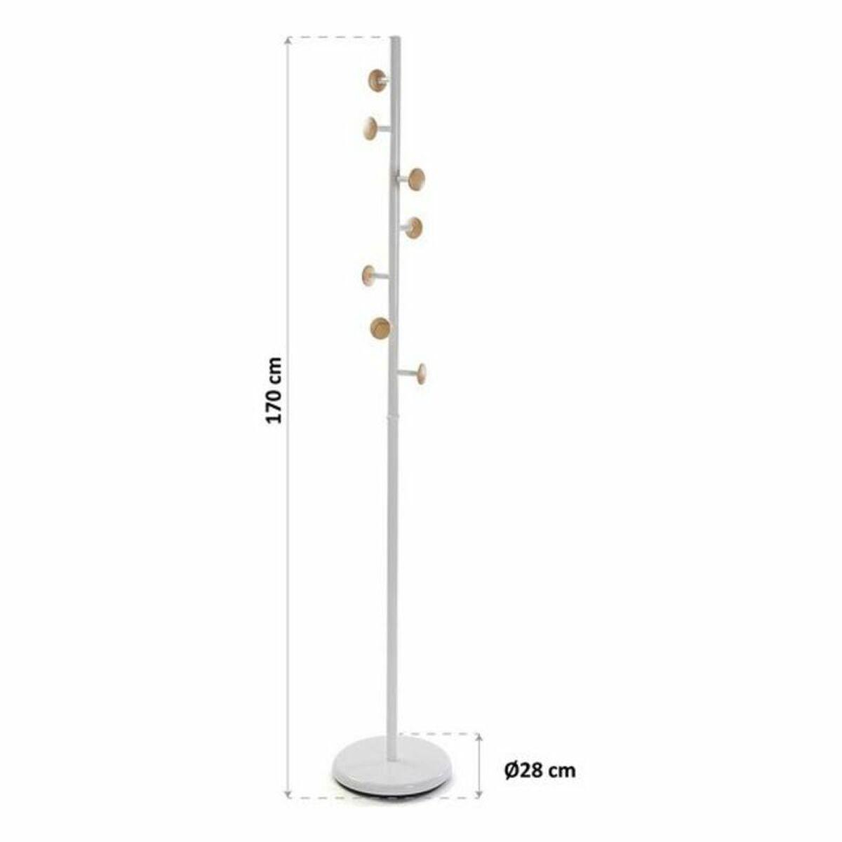 Perchero Versa Metal Madera de pino (28 x 170 x 28 cm)