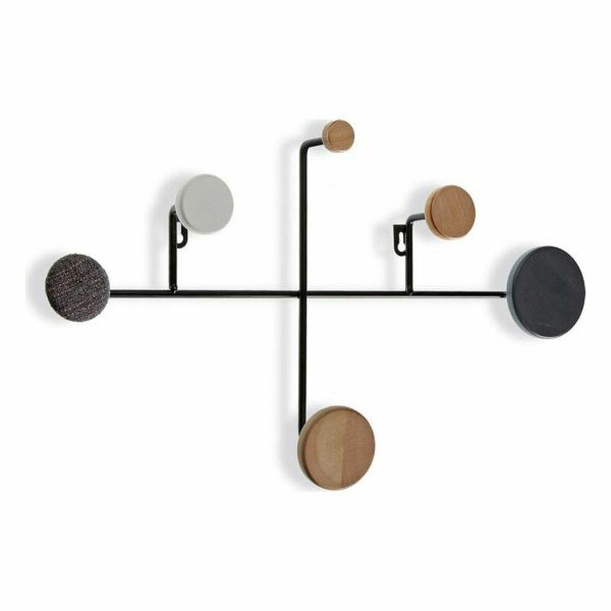 Perchero Versa Metal Madera Resina Madera MDF (30 x 8 x 52 cm)