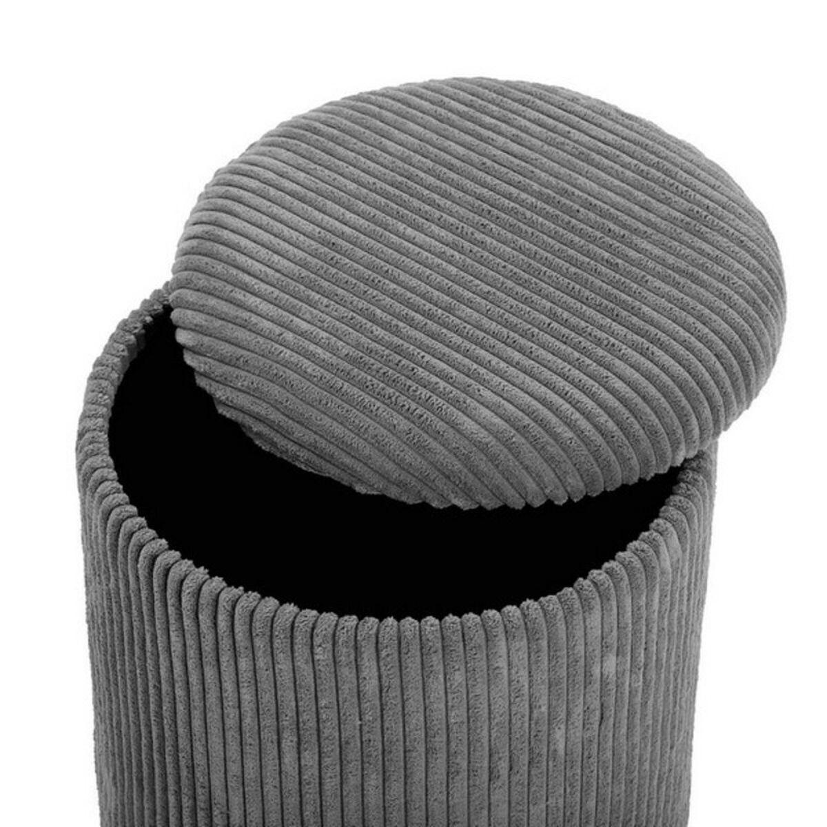 Puff Poliéster Madera MDF (2 Piezas) (35 x 44 x 35 cm)
