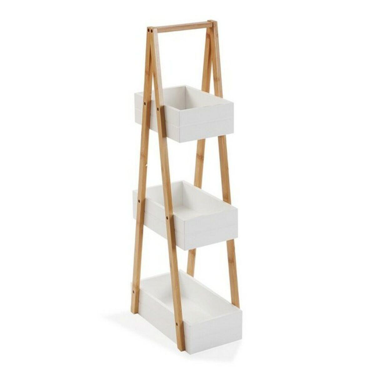 Estantería de Baño Versa Bambú Madera MDF Madera MDF y Bambú (18 x 81 x 30 cm)