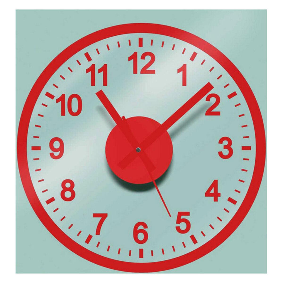 Reloj de Pared Versa Rojo Adhesivo