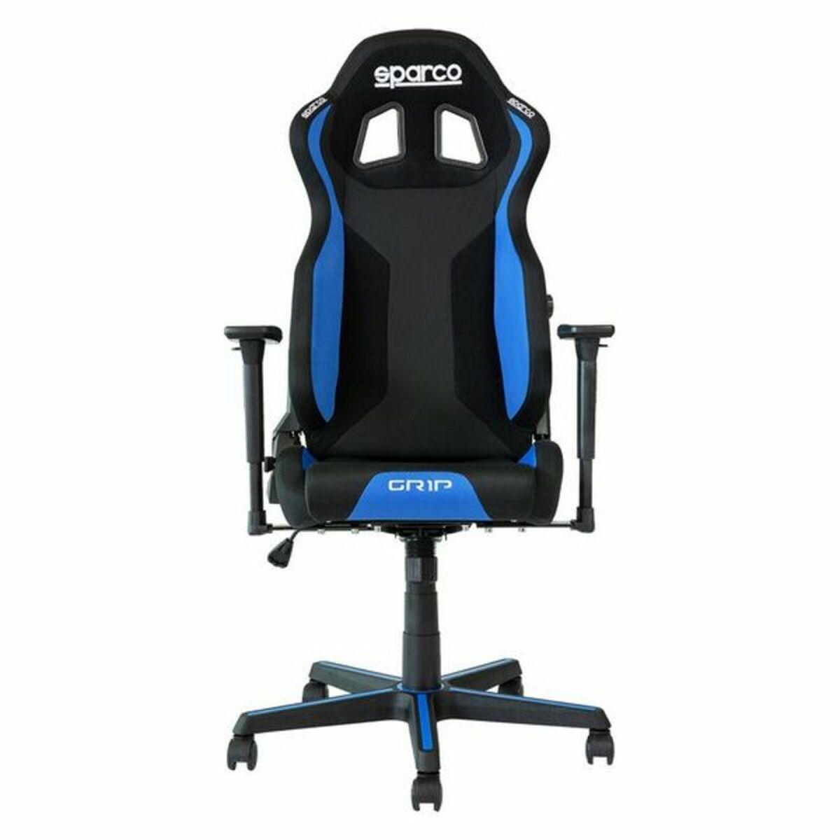 Silla Gaming Sparco Negro/Azul 150º Multicolor