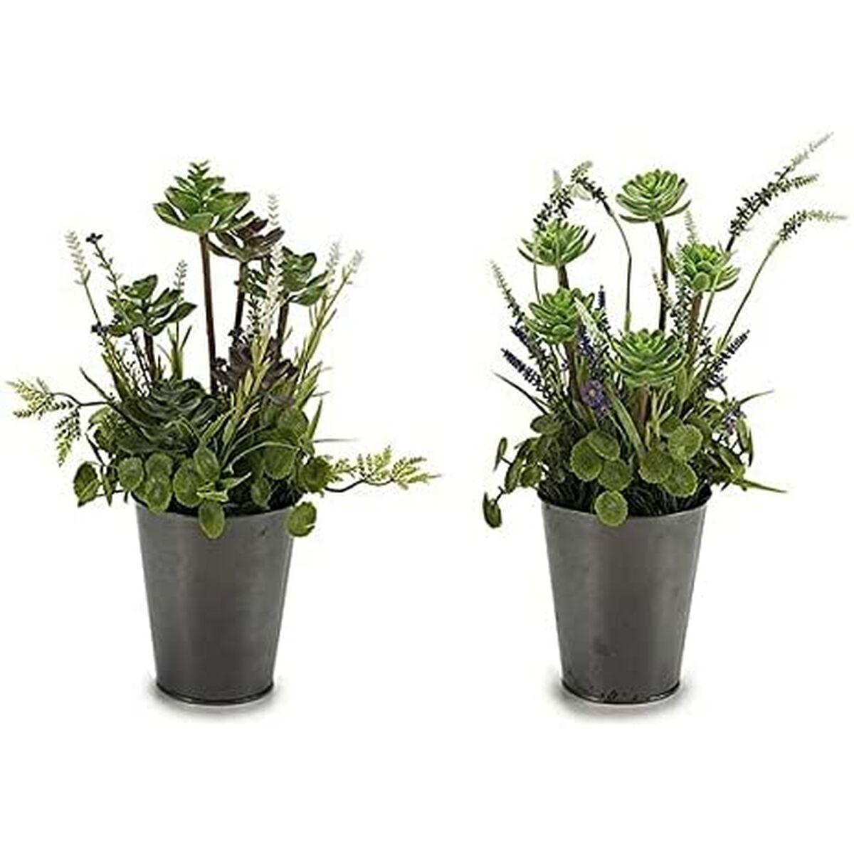Planta Decorativa 8430852222145 Gris Verde Plástico 20 x 41 x 20 cm