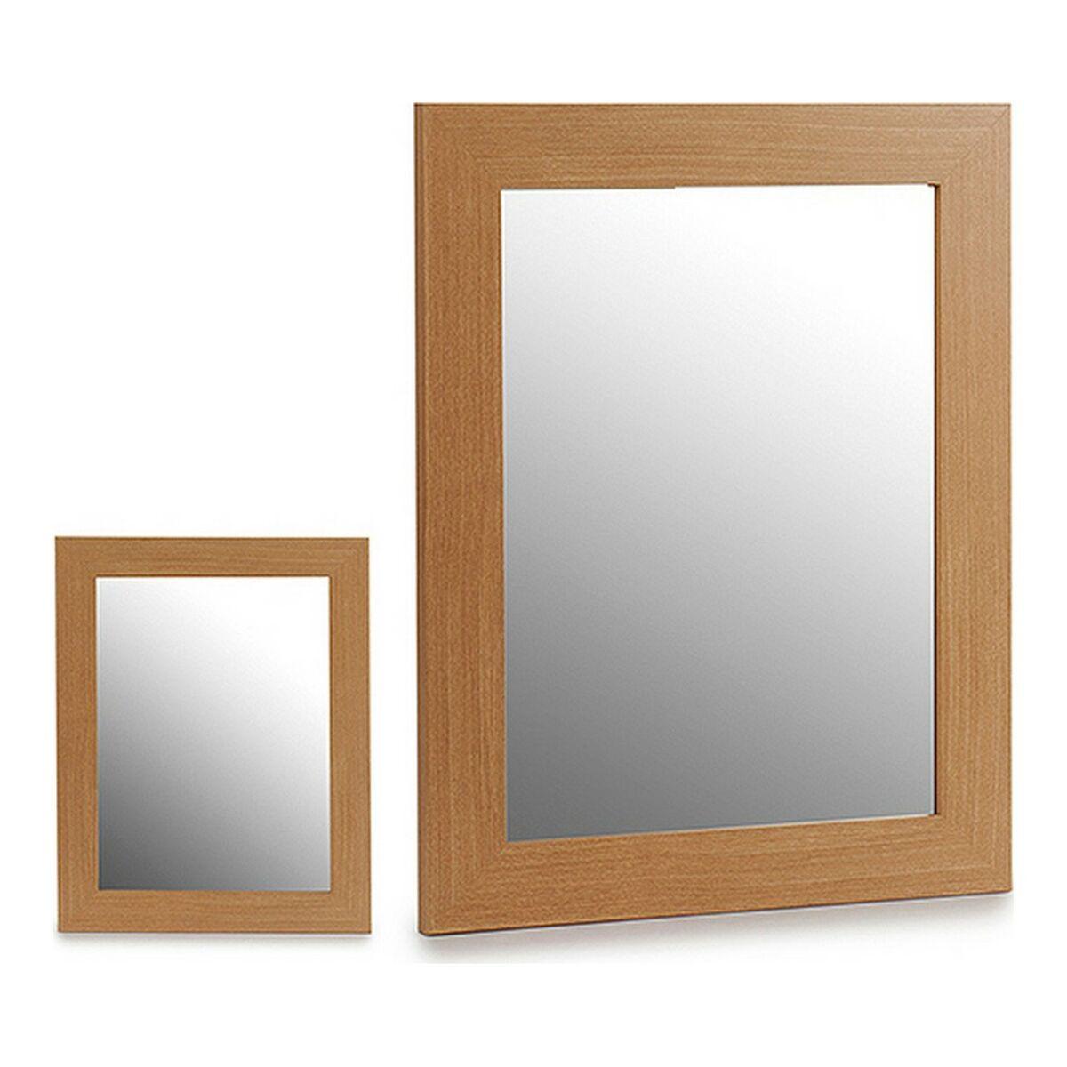 Espejo de pared 8430852220400 Marrón Madera Cristal (39 x 49 cm)