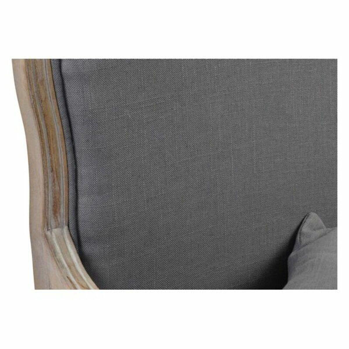 Sillón DKD Home Decor Gris Marrón Madera Plástico 70 x 66 x 94 cm